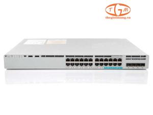 C9300L-24UXG-4X-M Catalyst 9300 24-port 8x 10mGig + 16x 1GbE with fixed 4x SFP+, UPOE, Meraki Advanced