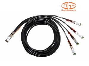 QDD-4ZQ100-CU1M= QSFP-DD 4x QSFP56 100GBASE-CR2 Passive Breakout Copper Cable, 1 meter